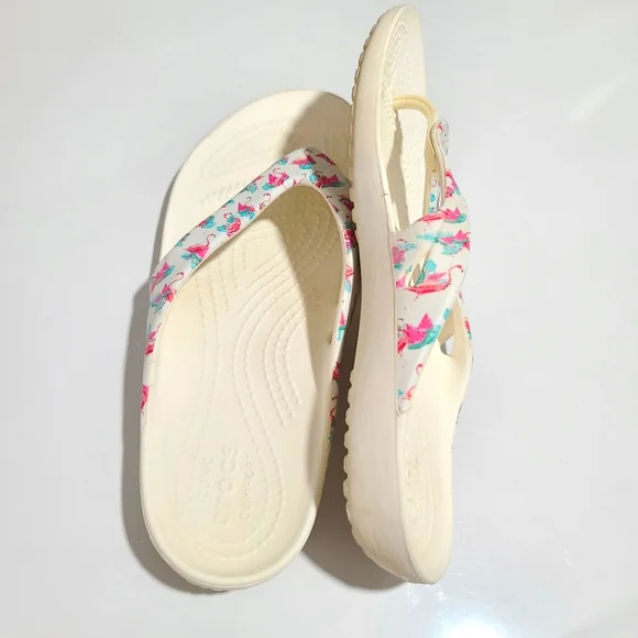 CROCS Flamingo Flip Flops - Picture 8 of 8